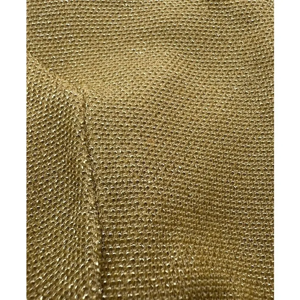 1960's Vintage Rhinestone Gold Tone Shimmery Opera Gloves. S/M Slight Stretch